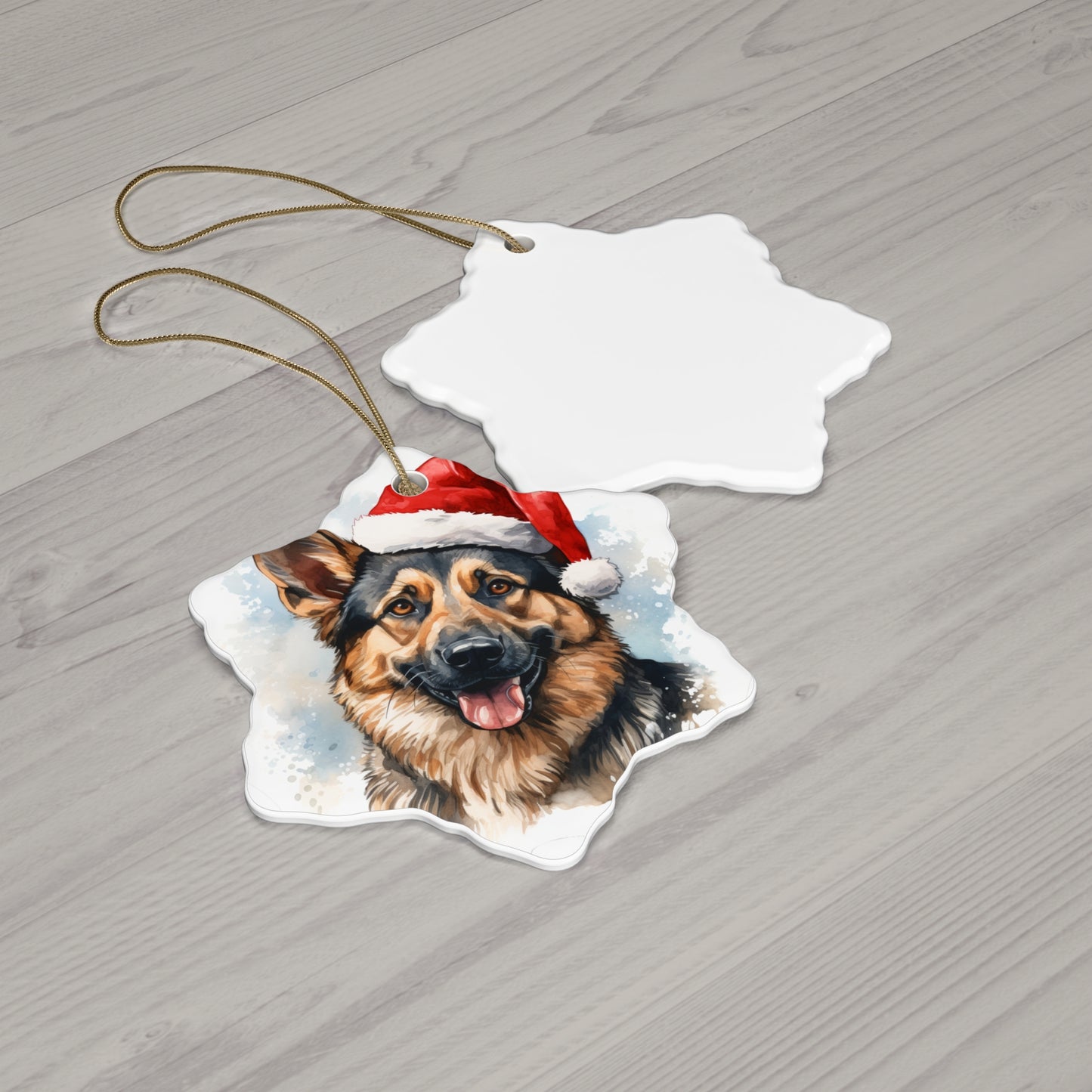 German Shepherd Christmas Ornament