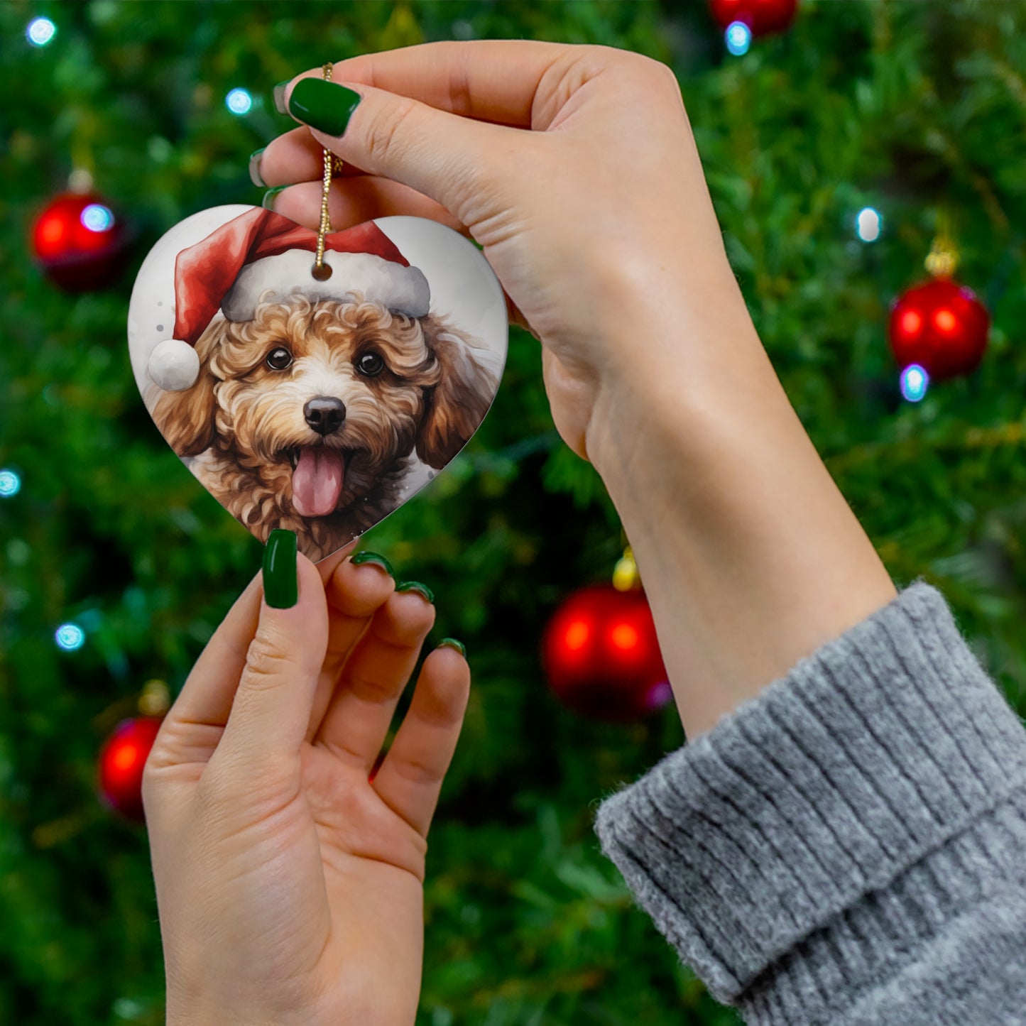 Golden Doodle Christmas Ornament