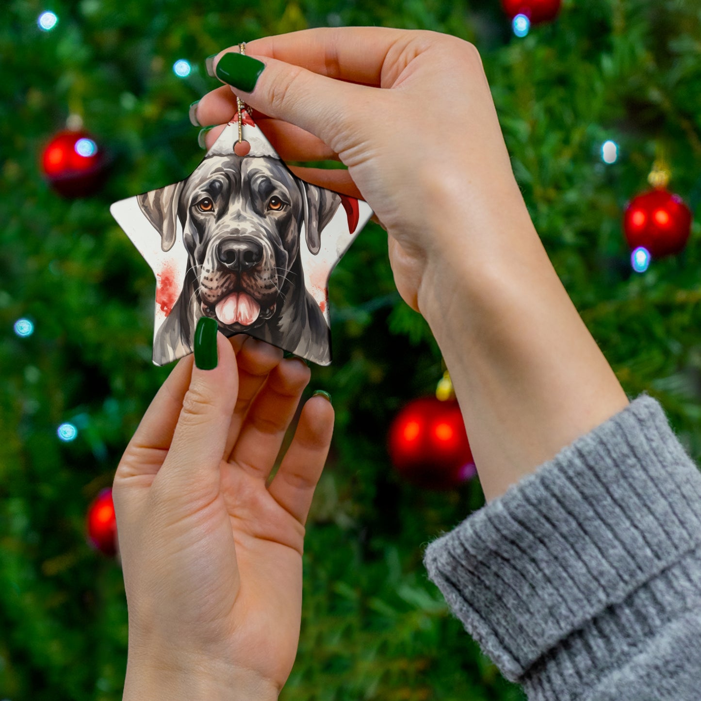 Great Dane Christmas Ornament