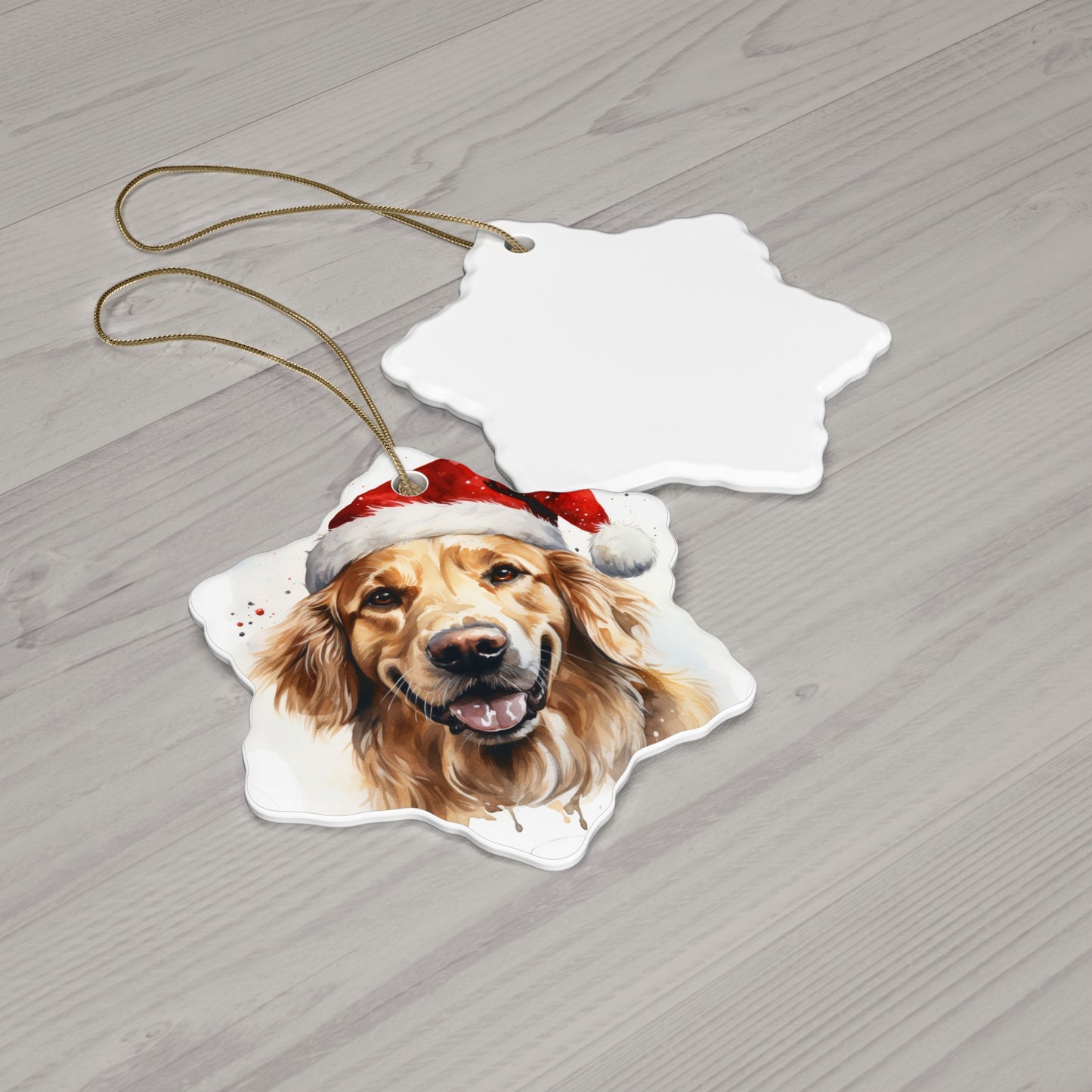 Golden Retriever Christmas Ornament