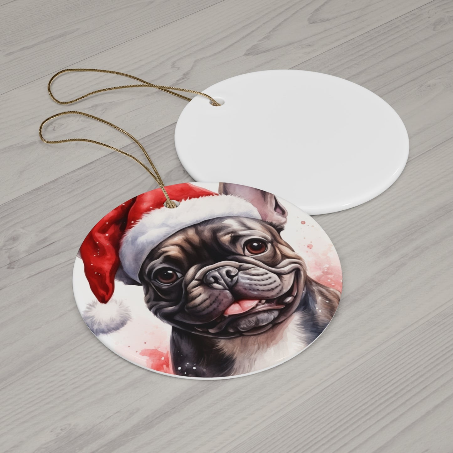 Pug Christmas Ornament