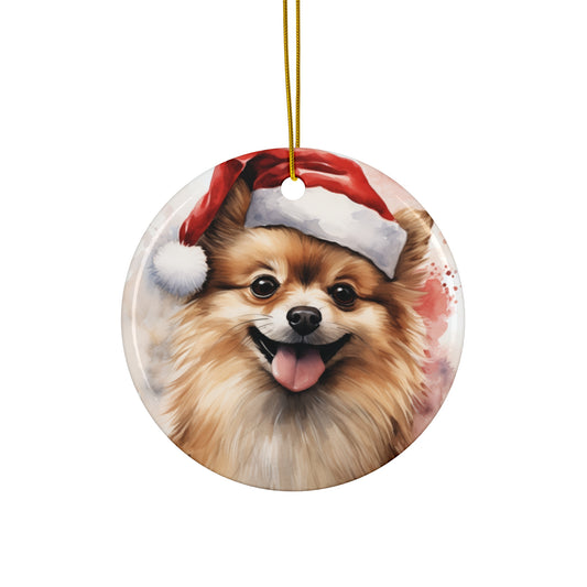 Pomeranian Christmas Ornament