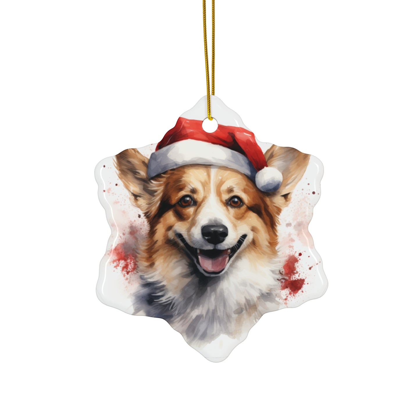 Corgi Christmas Ornament