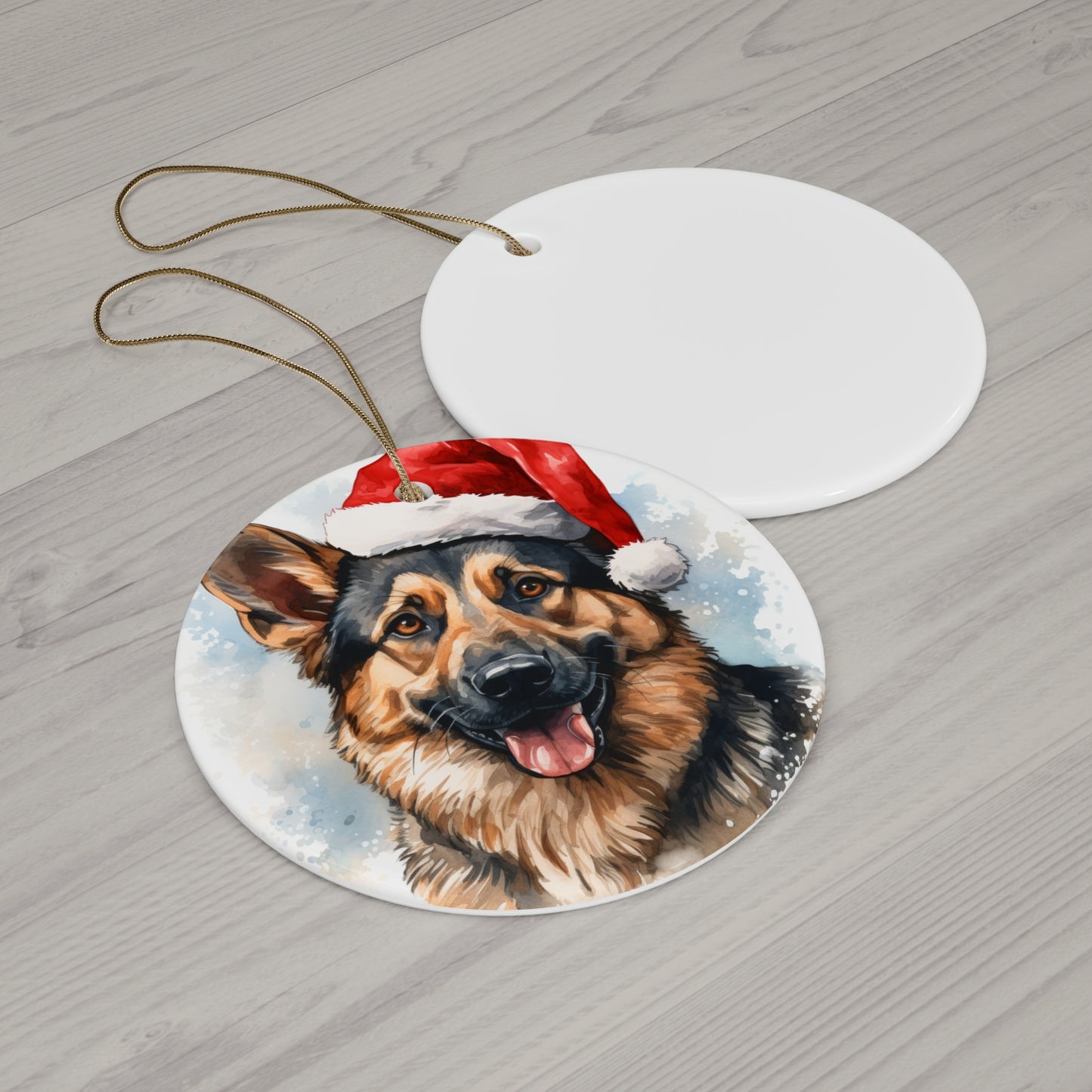 German Shepherd Christmas Ornament